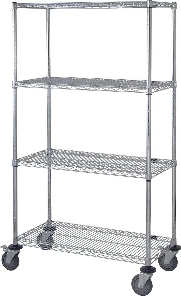 14" x 42" Stainless Shelving on Wheels