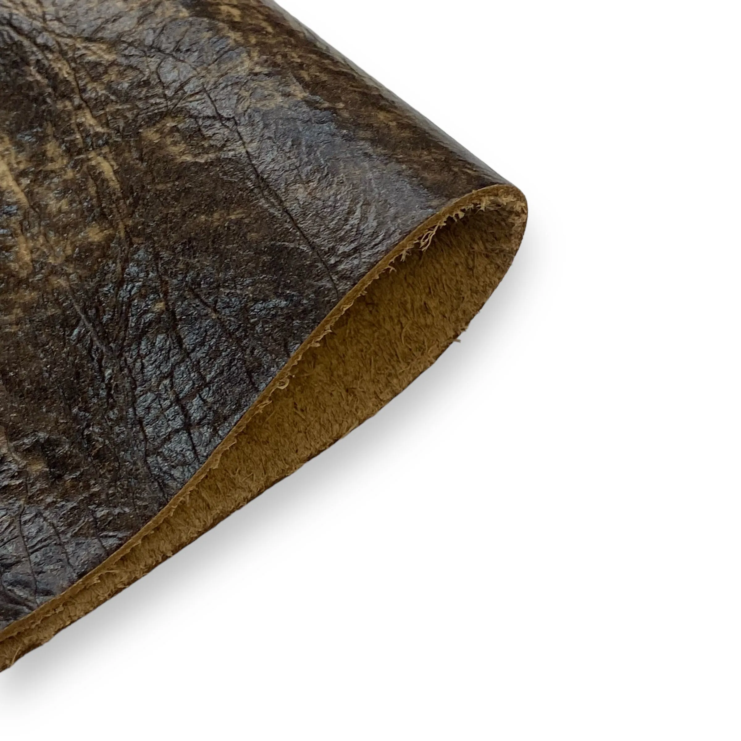 3oz (1.3mm) Cow Leather-Distressed Brown (per square foot)