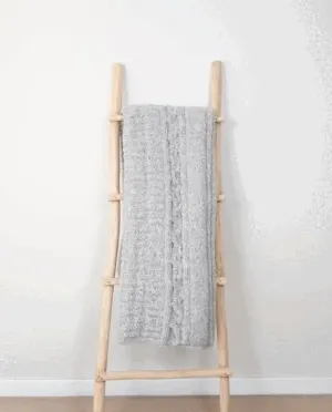 Alpaca Throw Handknitted Artisan Wool Blanket