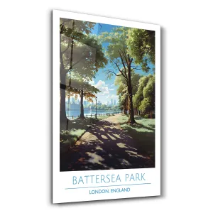 Battersea Park-London England-Travel Posters | Glass Wall Art