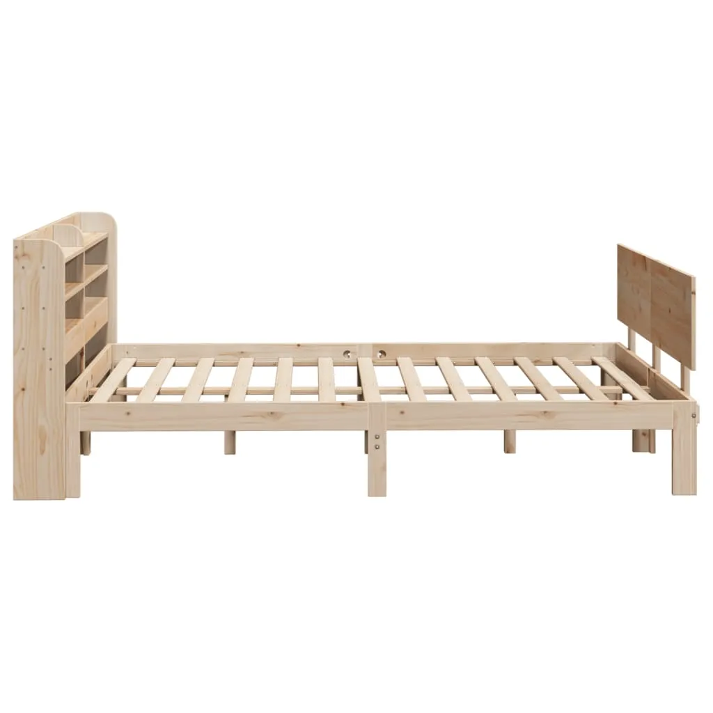 Bed Frame with Headboard without Mattress 140x190 cm