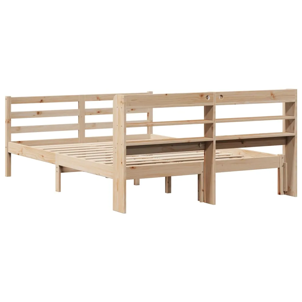 Bed Frame with Headboard without Mattress 150x200 cm King Size