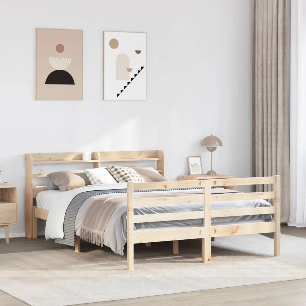 Bed Frame with Headboard without Mattress 150x200 cm King Size