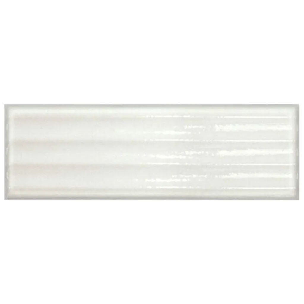 Bianco Fluted, 4" x 12" - Porcelain Tile