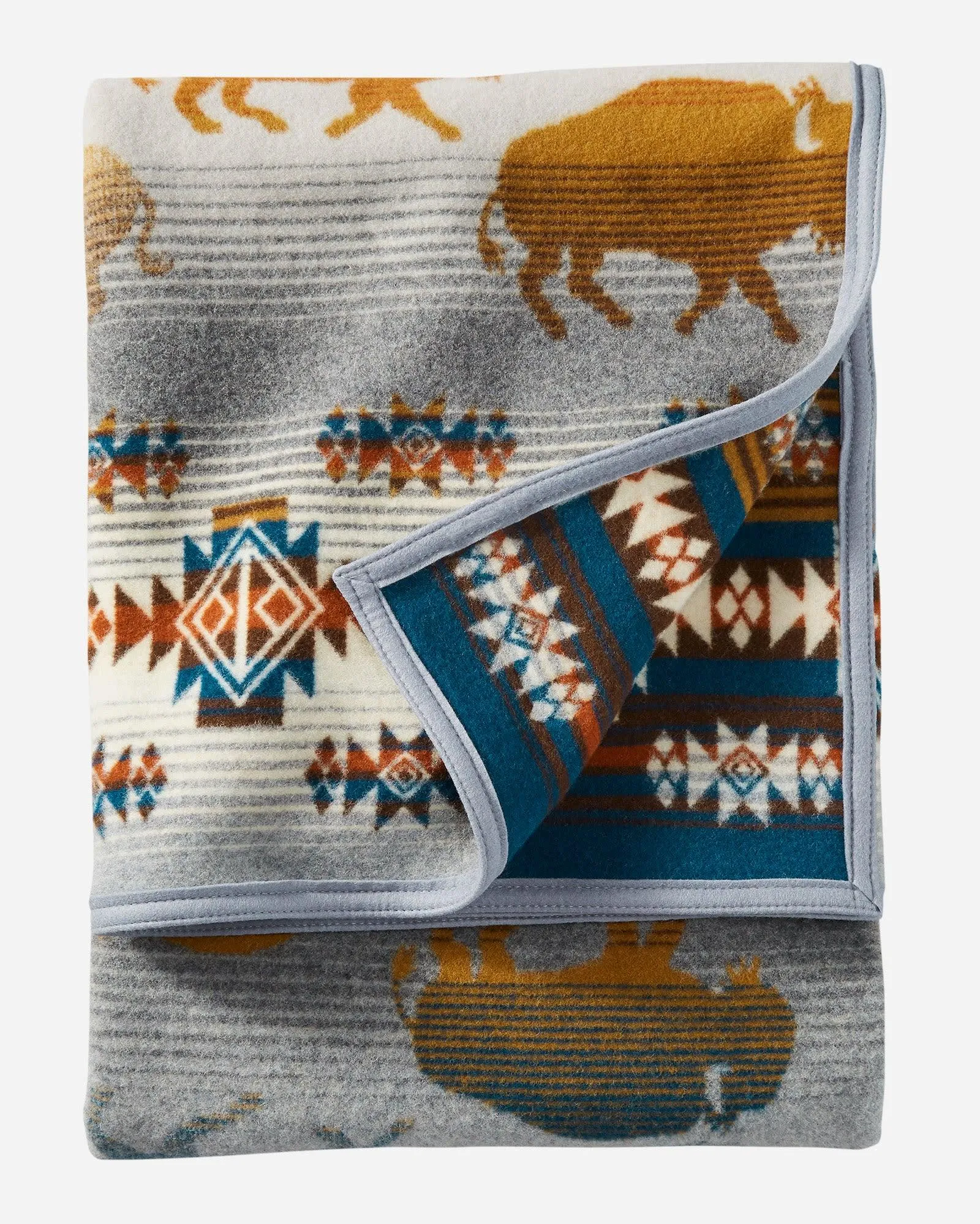 Bison Rush Hour Pendleton Throws Collection