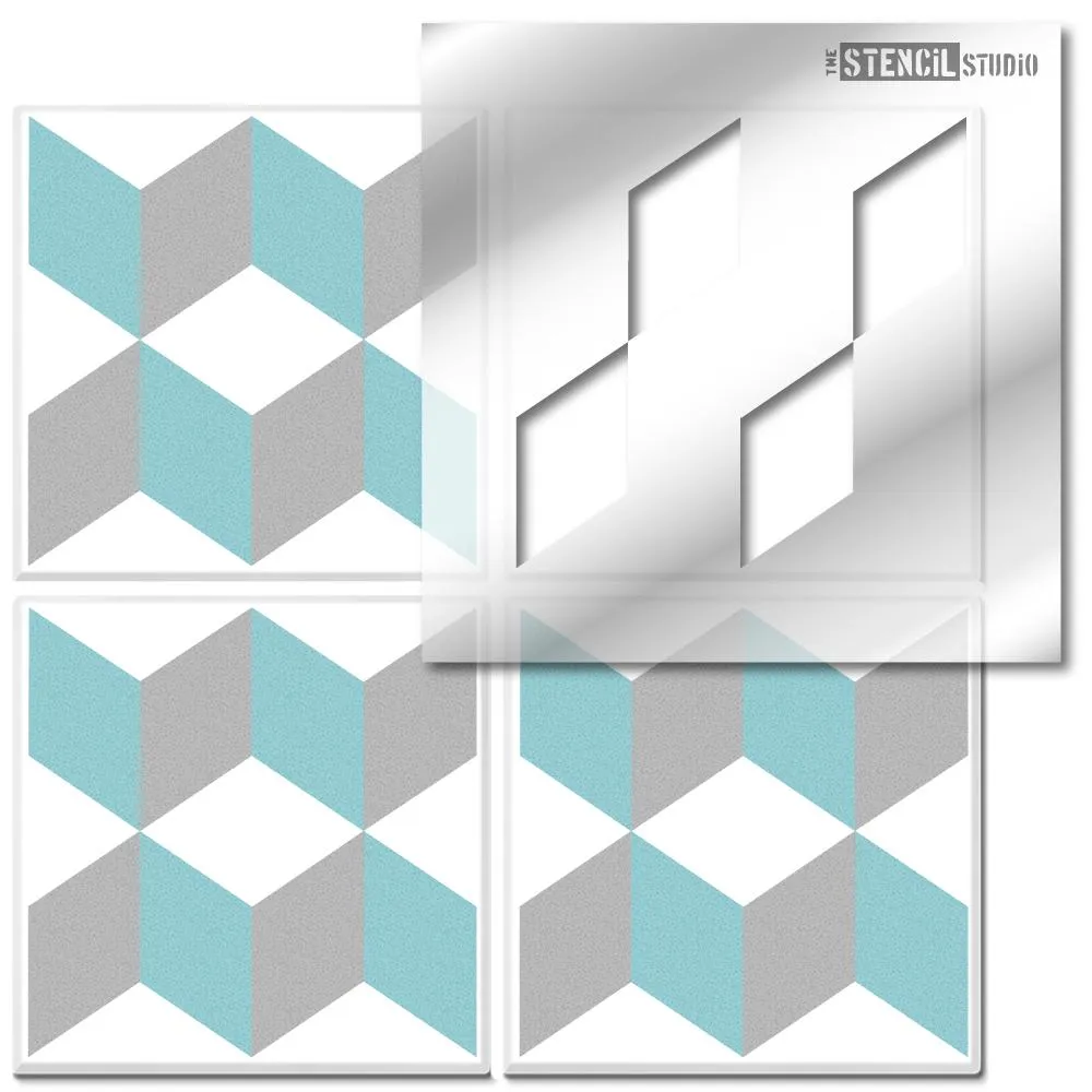 Box Tile Stencil