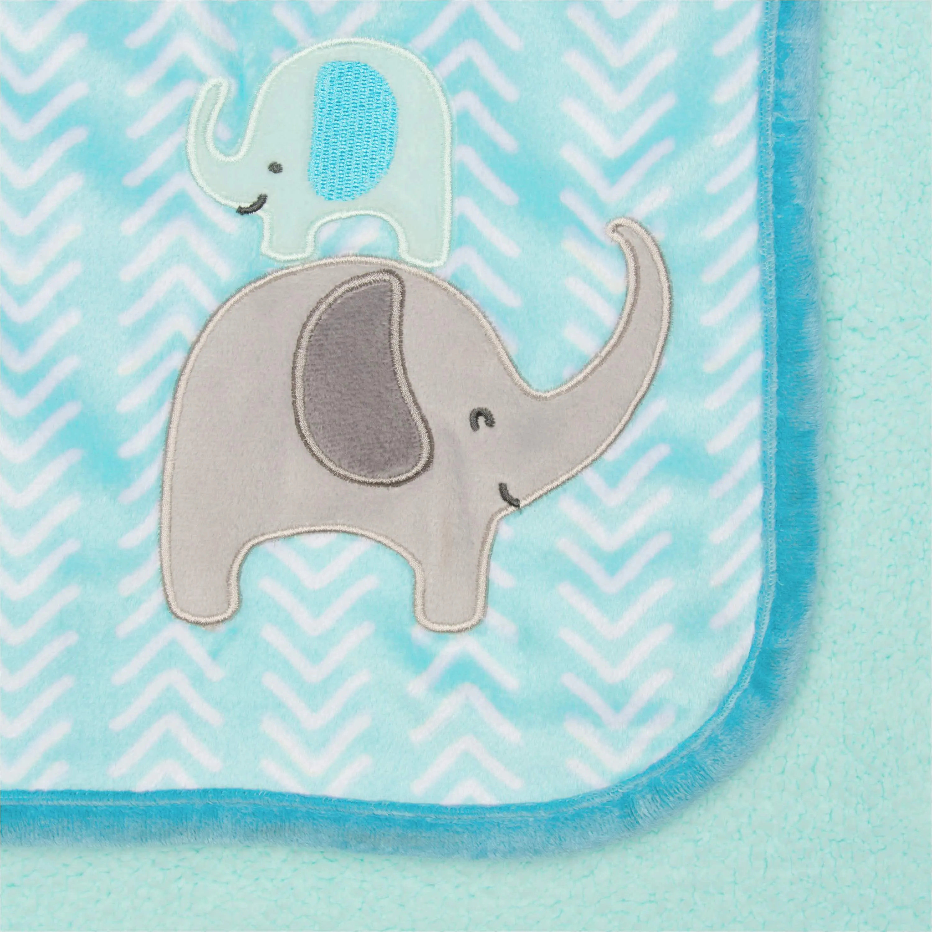 Boys Elephants Plush Blanket