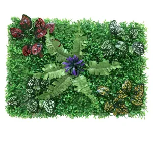 Bulk 12pcs Artificial Boxwood Panels Grass Wall Mat Backdrop UV Protected Wholesale