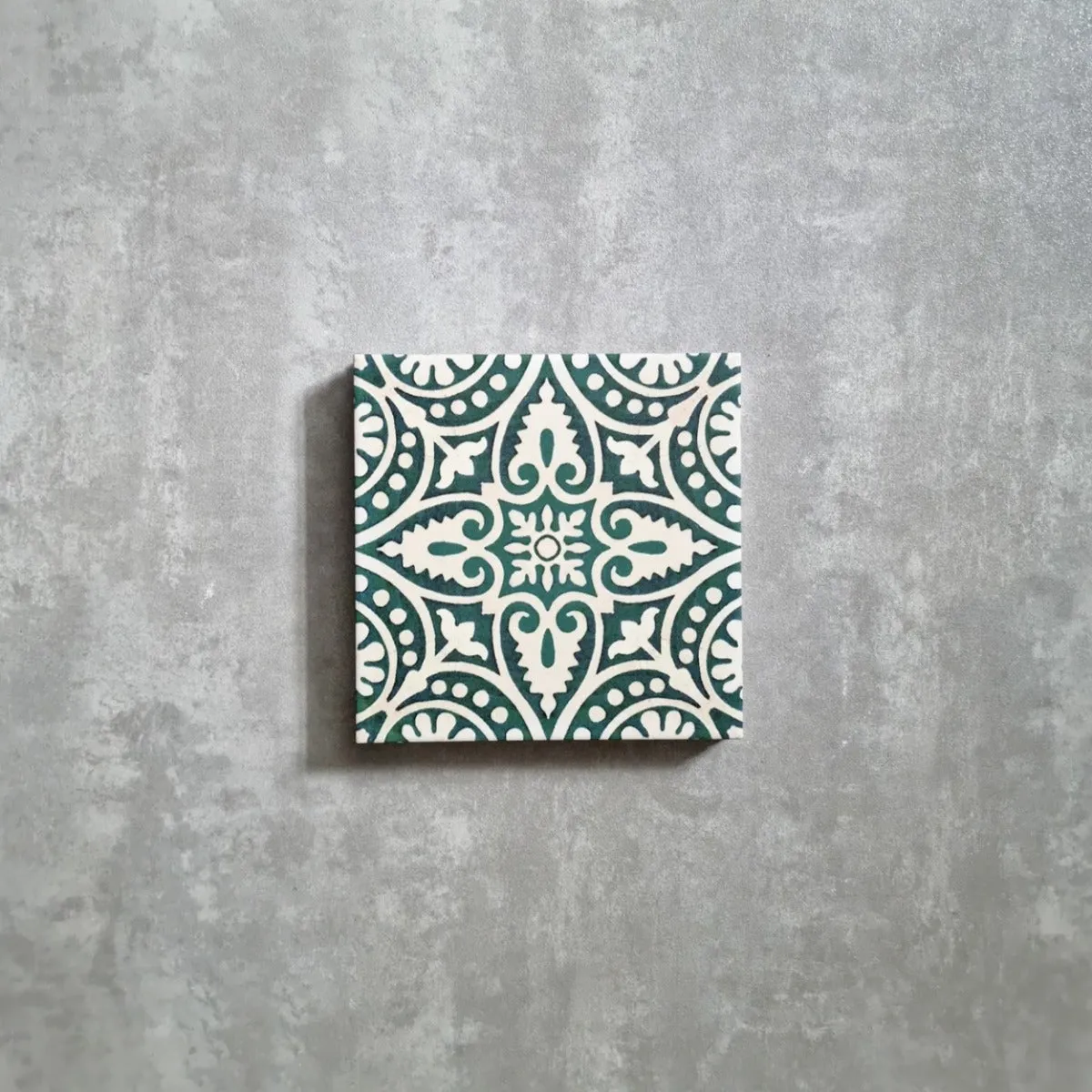 Cabana Flowers Cuban Moroccan Tile 20cm x 20cm