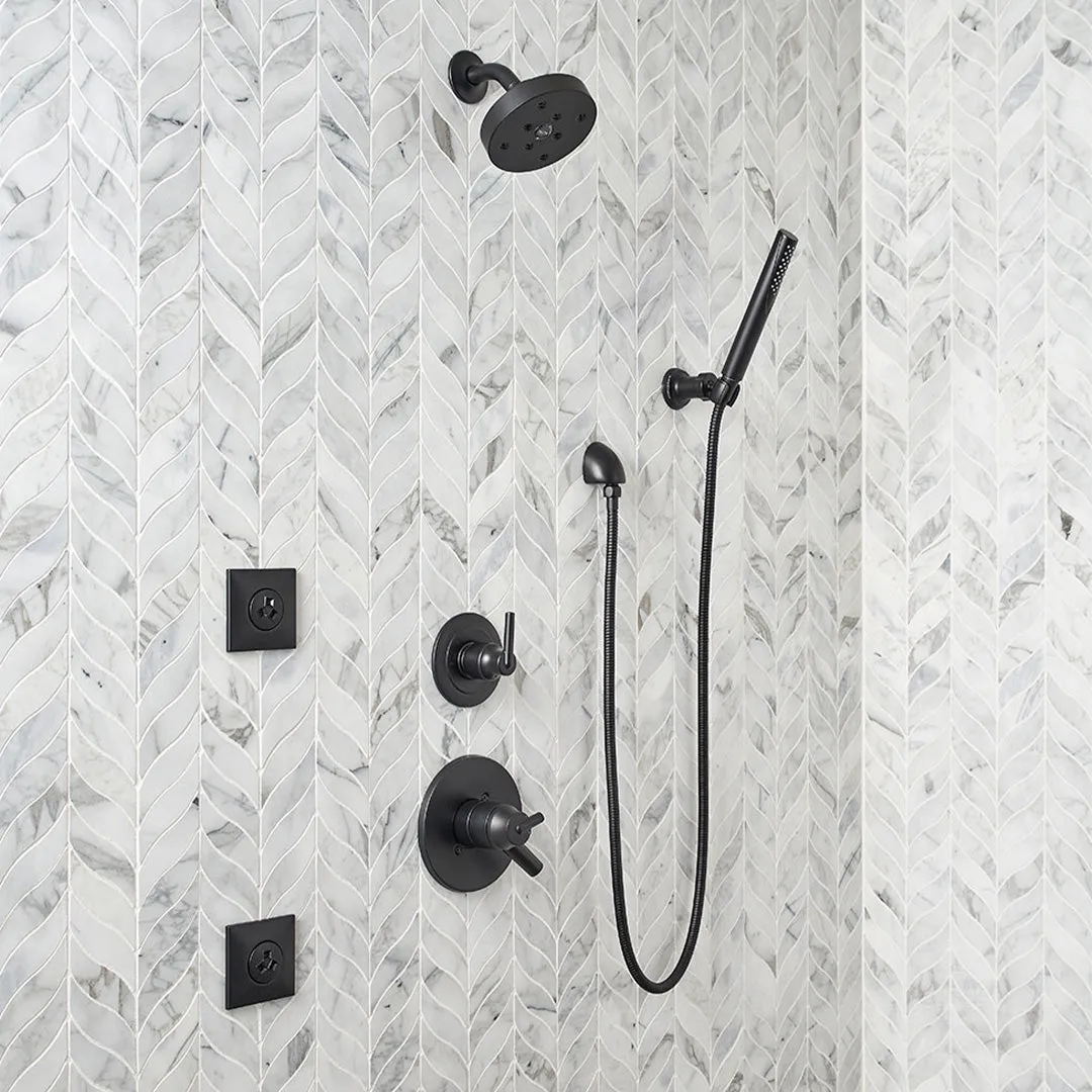 Calacatta Cressa Leaf Pattern - Stone Tile