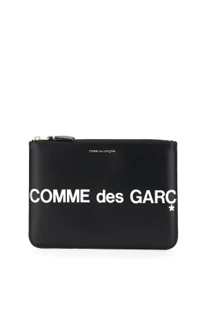 Comme des garcons wallet leather pouch with logo