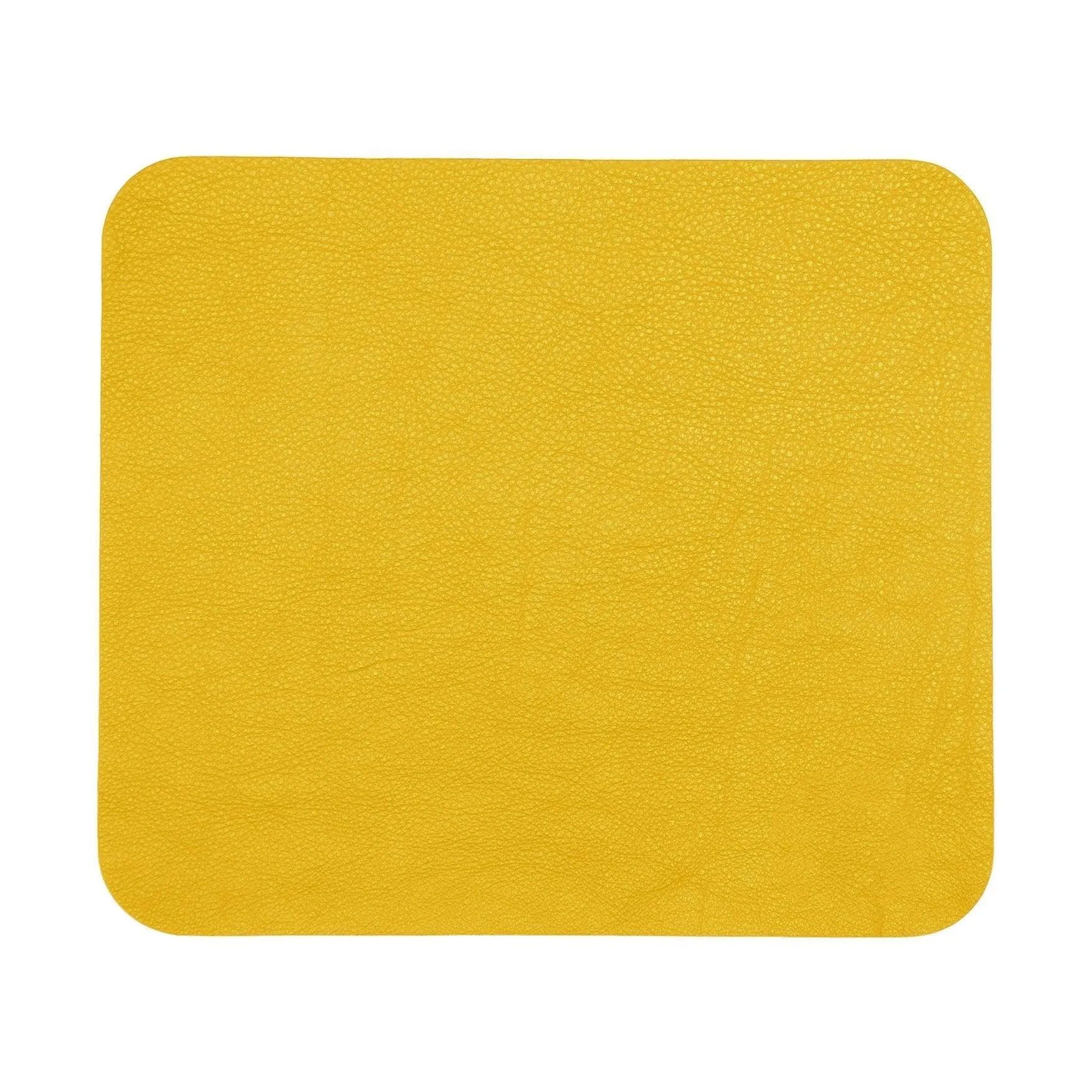 Contemporary Mouse Pad - Italian Pebble Grain Leather Backed with Dark Grey Microsuede