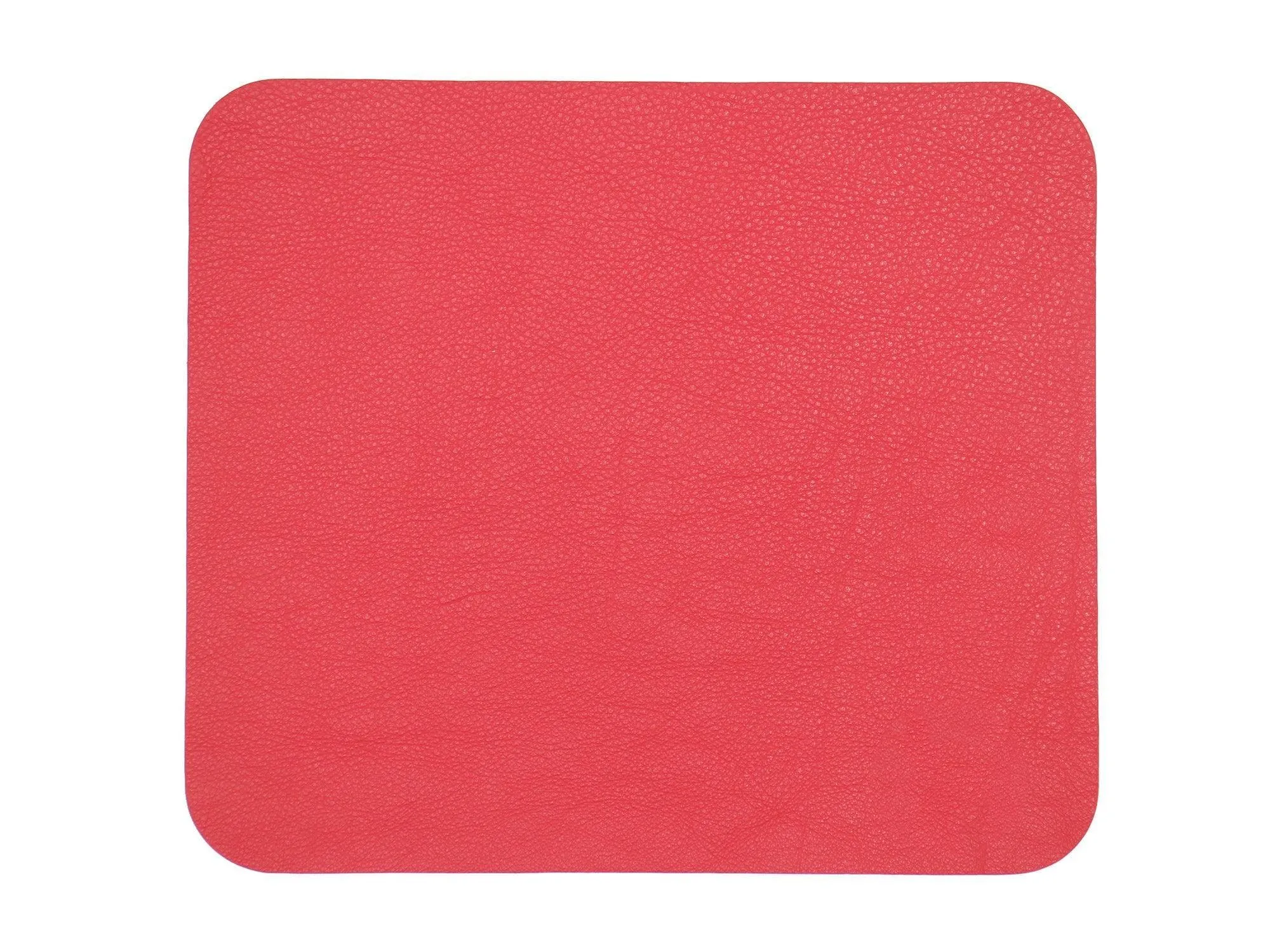 Contemporary Mouse Pad - Italian Pebble Grain Leather Backed with Dark Grey Microsuede