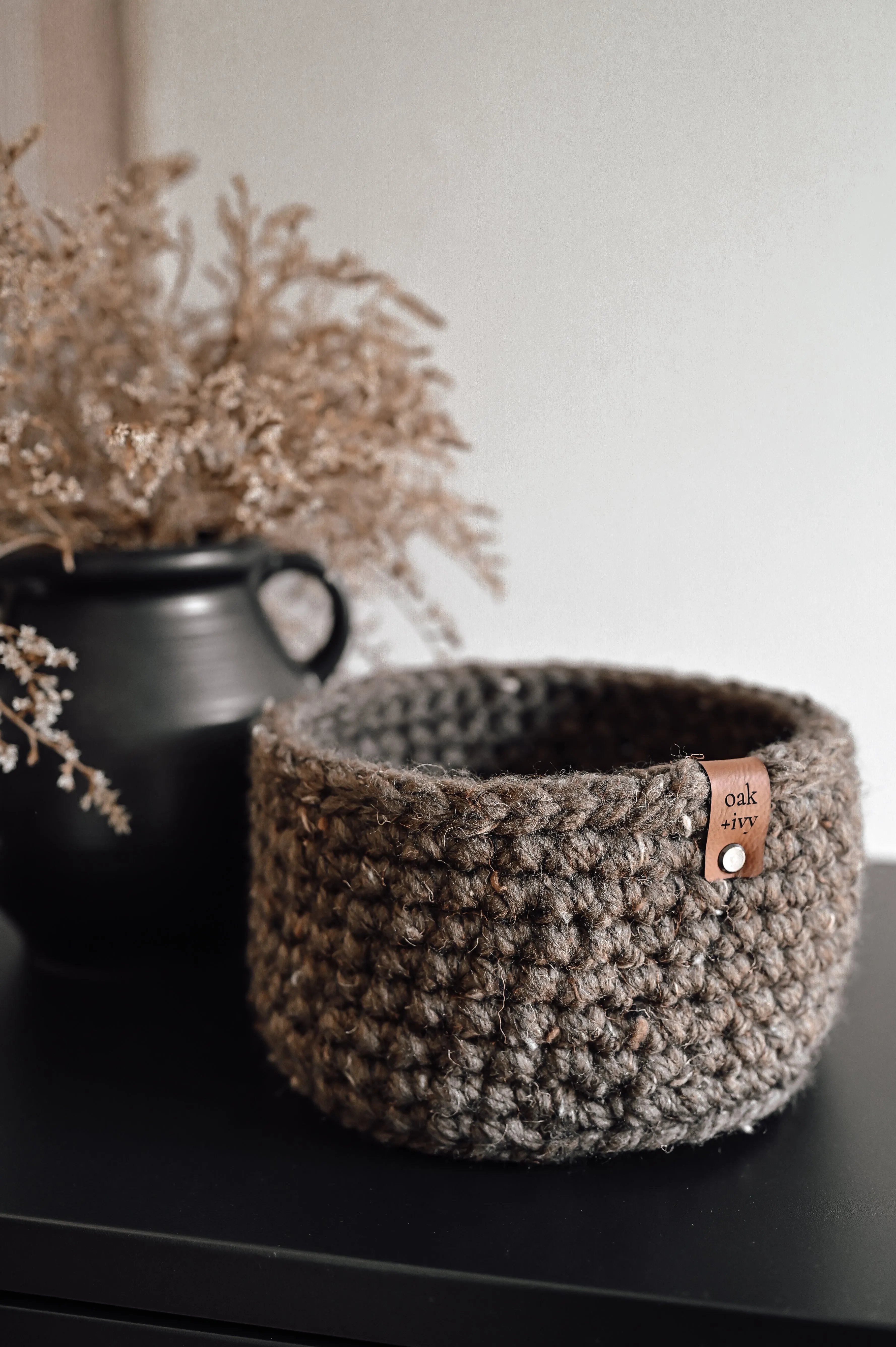 Crocheted Bungalow Baskets - Barley