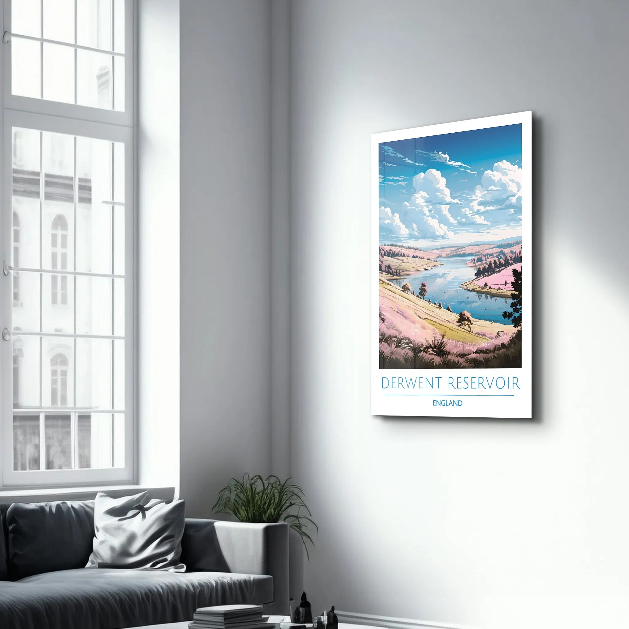 Derwent Reservoir England-Travel Posters | Glass Wall Art