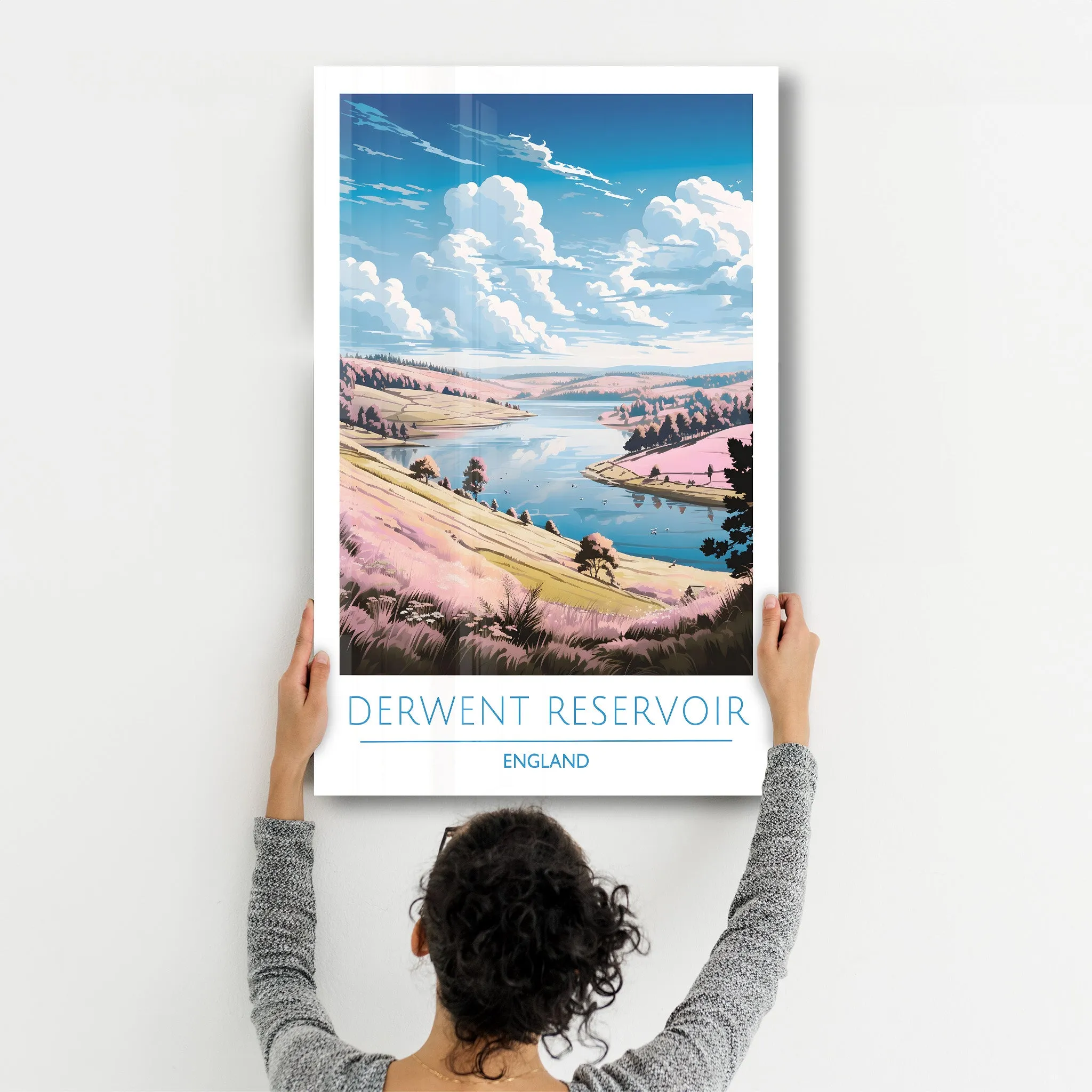 Derwent Reservoir England-Travel Posters | Glass Wall Art