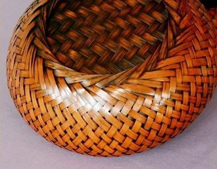 Farmhouse Small Storage Basket, Woven Snacks Basket, Bamboo Storage Basket, Round Storage Basket for Kitchen, Set of 3