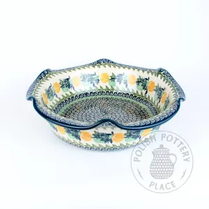 Fluted Server - Polish Pottery