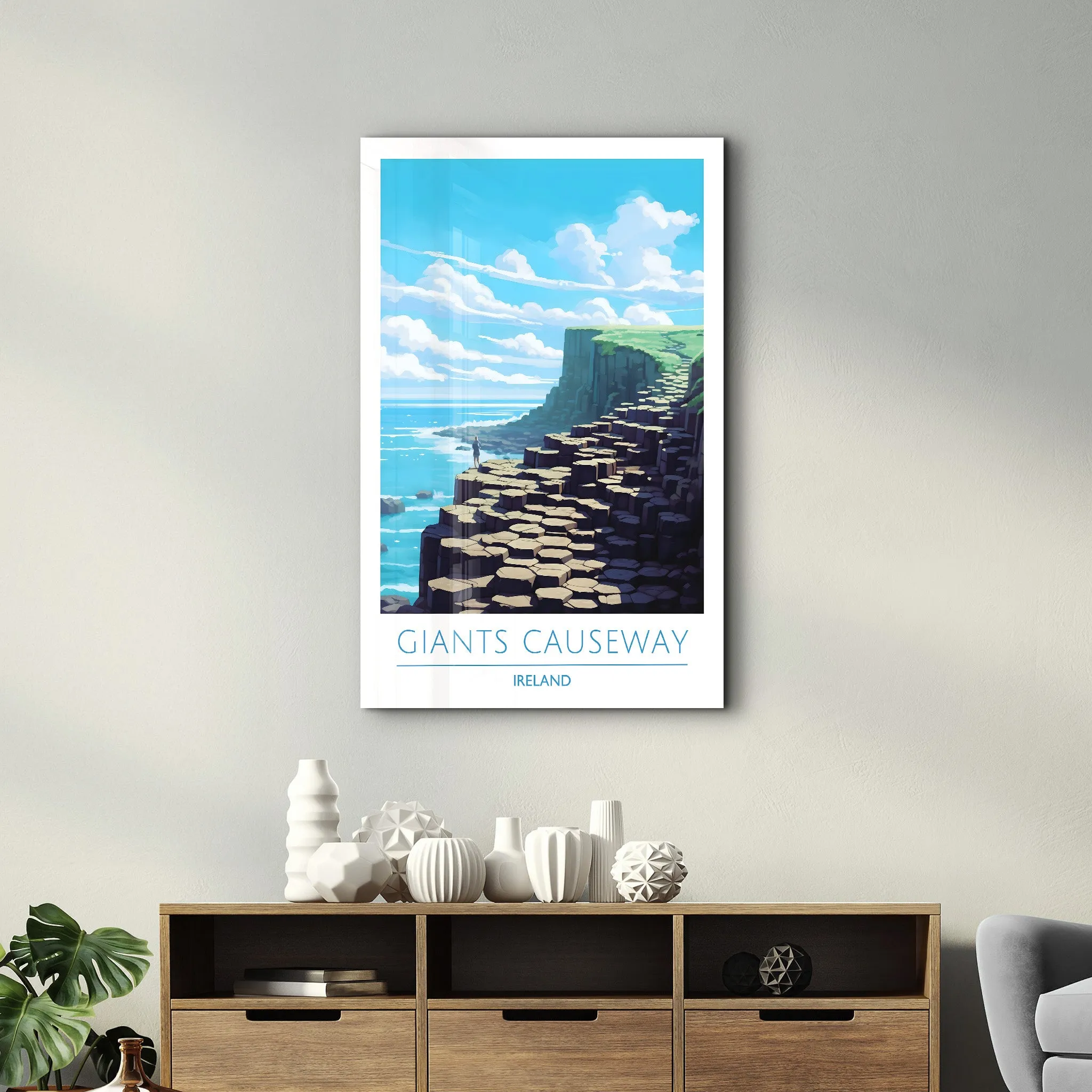 Giants Causeway Ireland-Travel Posters | Glass Wall Art