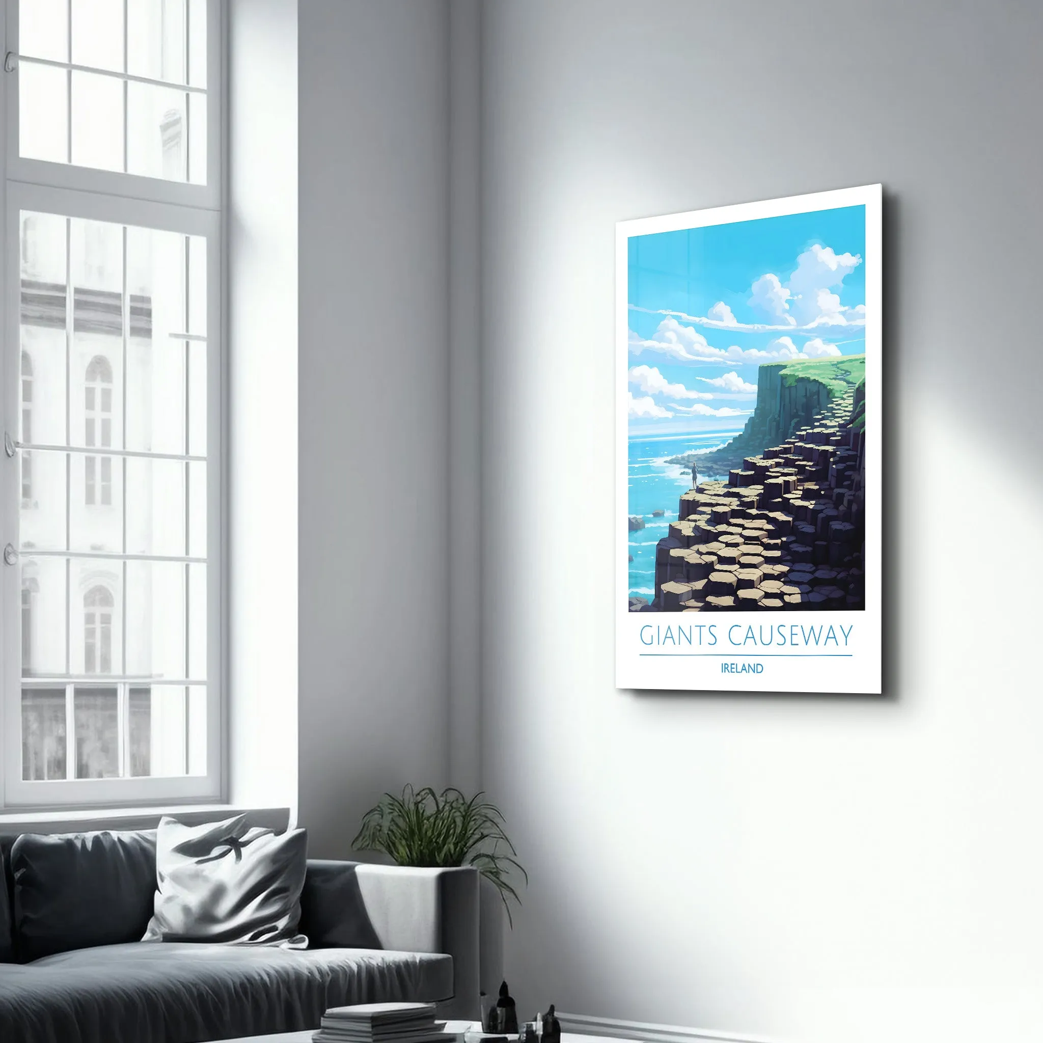 Giants Causeway Ireland-Travel Posters | Glass Wall Art