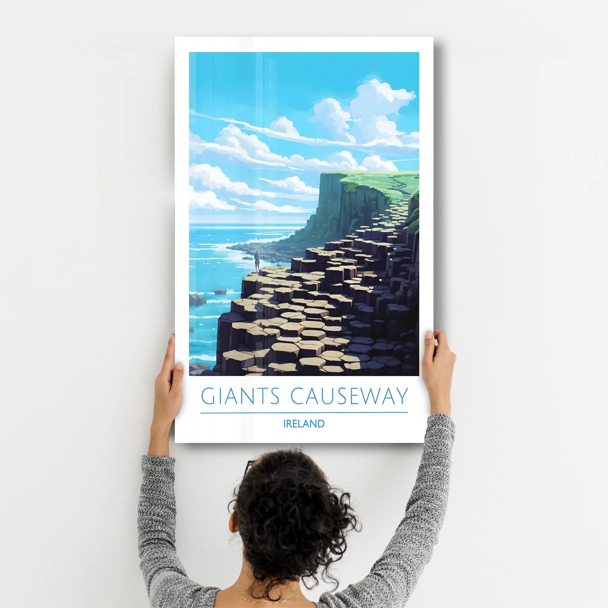 Giants Causeway Ireland-Travel Posters | Glass Wall Art