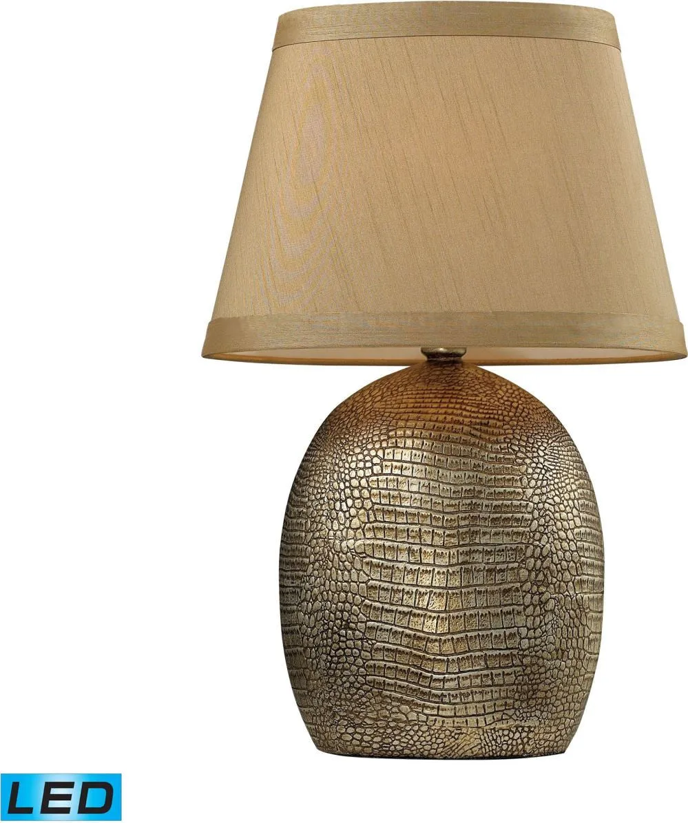 Gilead Led Table Lamp With Alligator Texture Base In Meknes Bronze