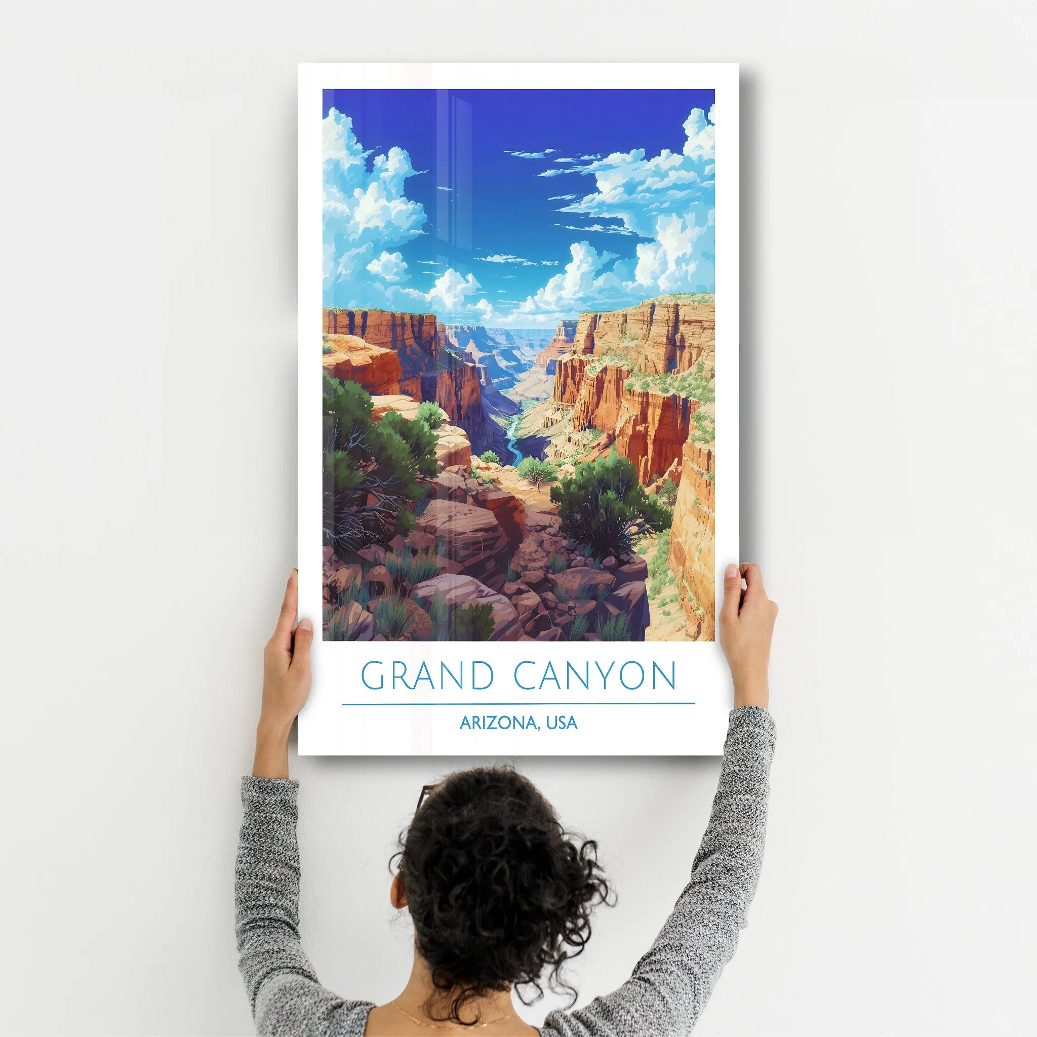 Grand Canyon-Arizona USA-Travel Posters | Glass Wall Art