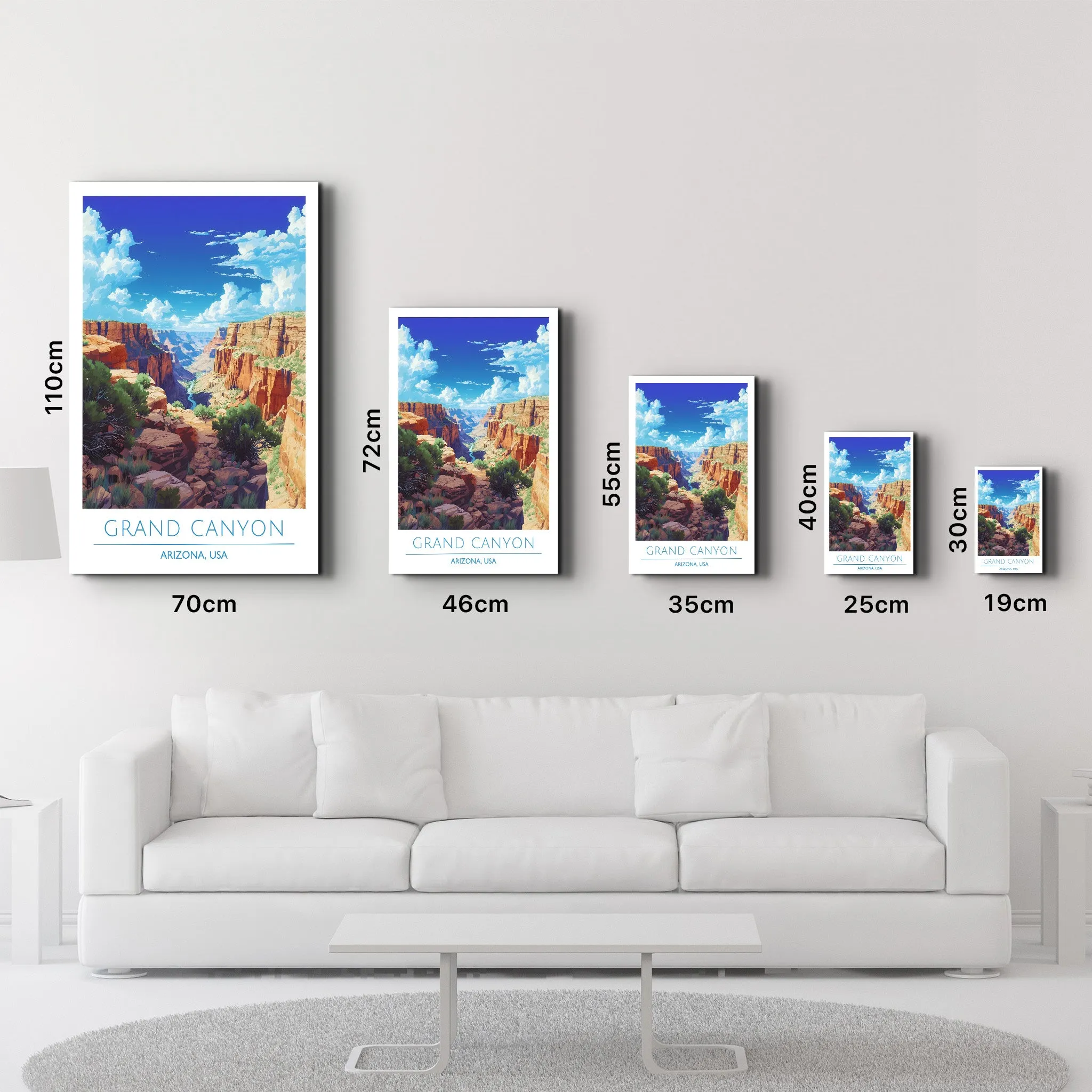 Grand Canyon-Arizona USA-Travel Posters | Glass Wall Art