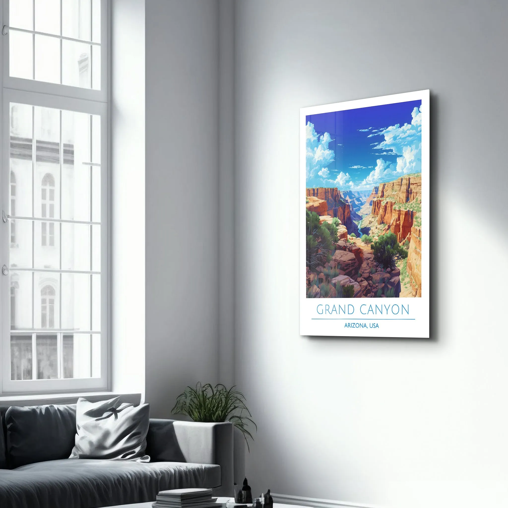 Grand Canyon-Arizona USA-Travel Posters | Glass Wall Art