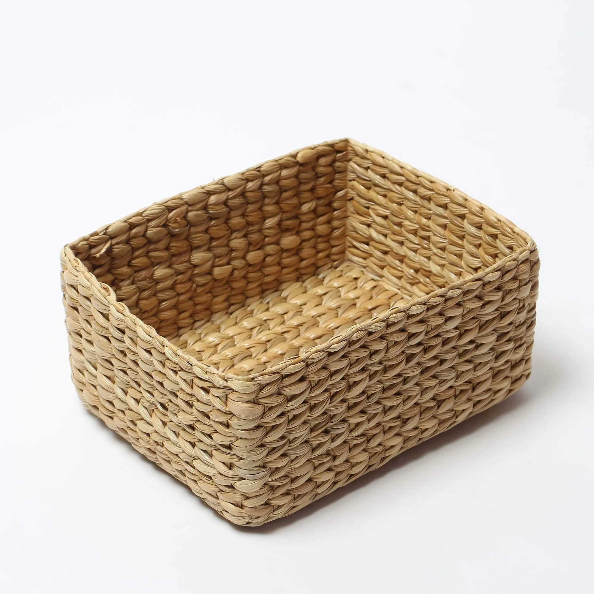 Habere India-All the Cultures Fabricating India Dry Grass Storage Basket (Standard Size, Beige)