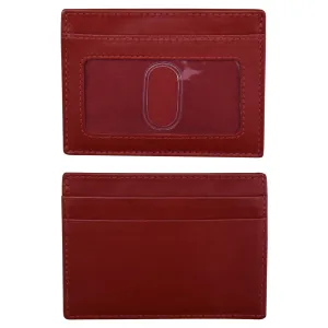 ILI NEW YORK 7201 ID AND CREDIT CARD HOLDER RED