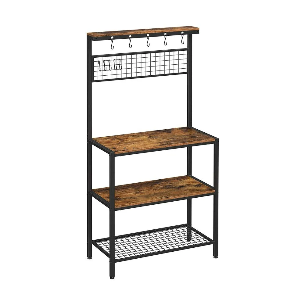 Industrial Baker's Rack Kitchen Unit w/ Storage Shelves