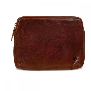 Ipad Bag | Brown | Waxed Buffalo Leather