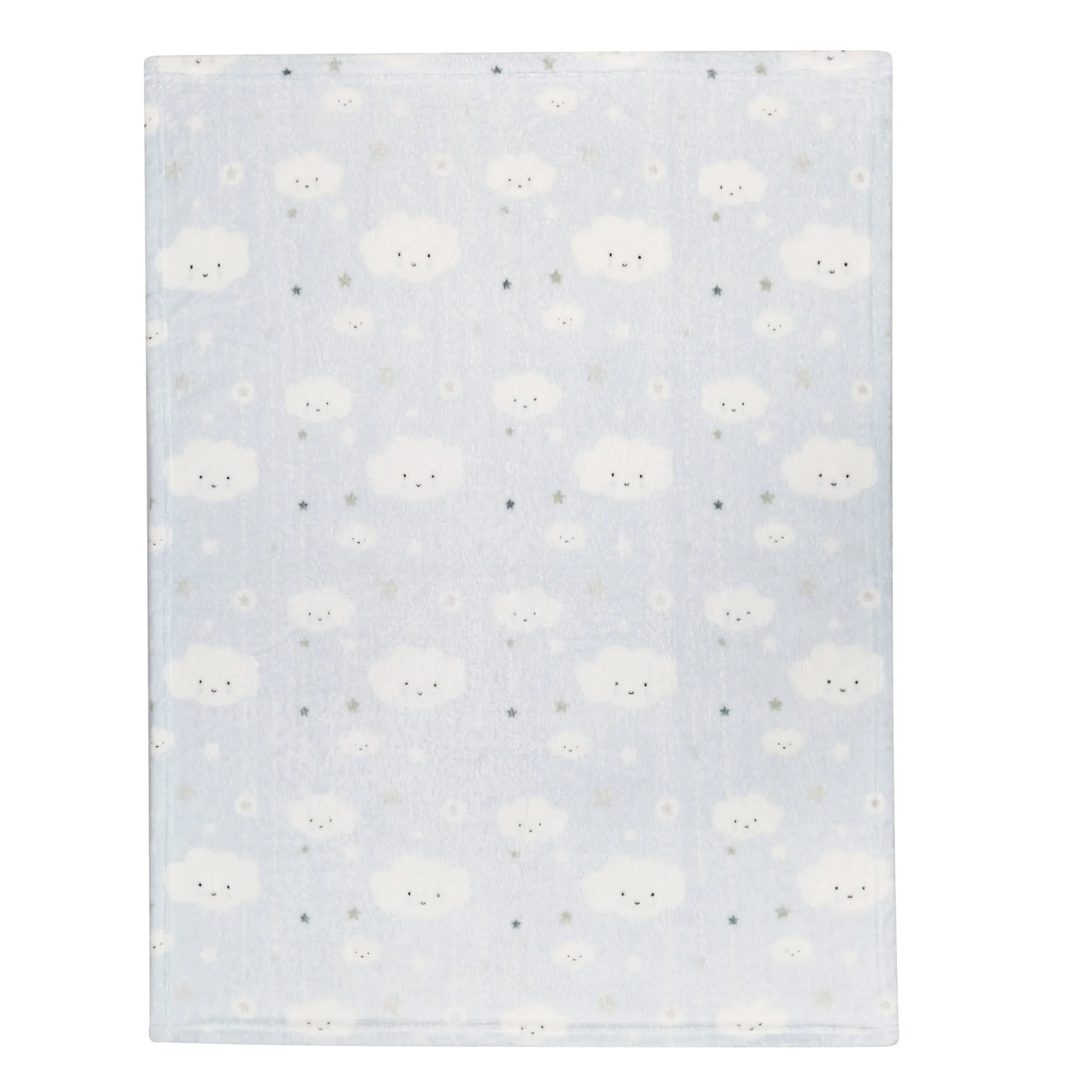 Large Ultra Soft Fleece Baby Blanket for Boys - Clouds