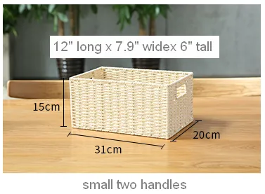 Large Woven Straw Storage Basket, Storage Basket for Bedroom, Rectangle Storage Basket, Picnic Storage Basket, Storage Basket for Toys