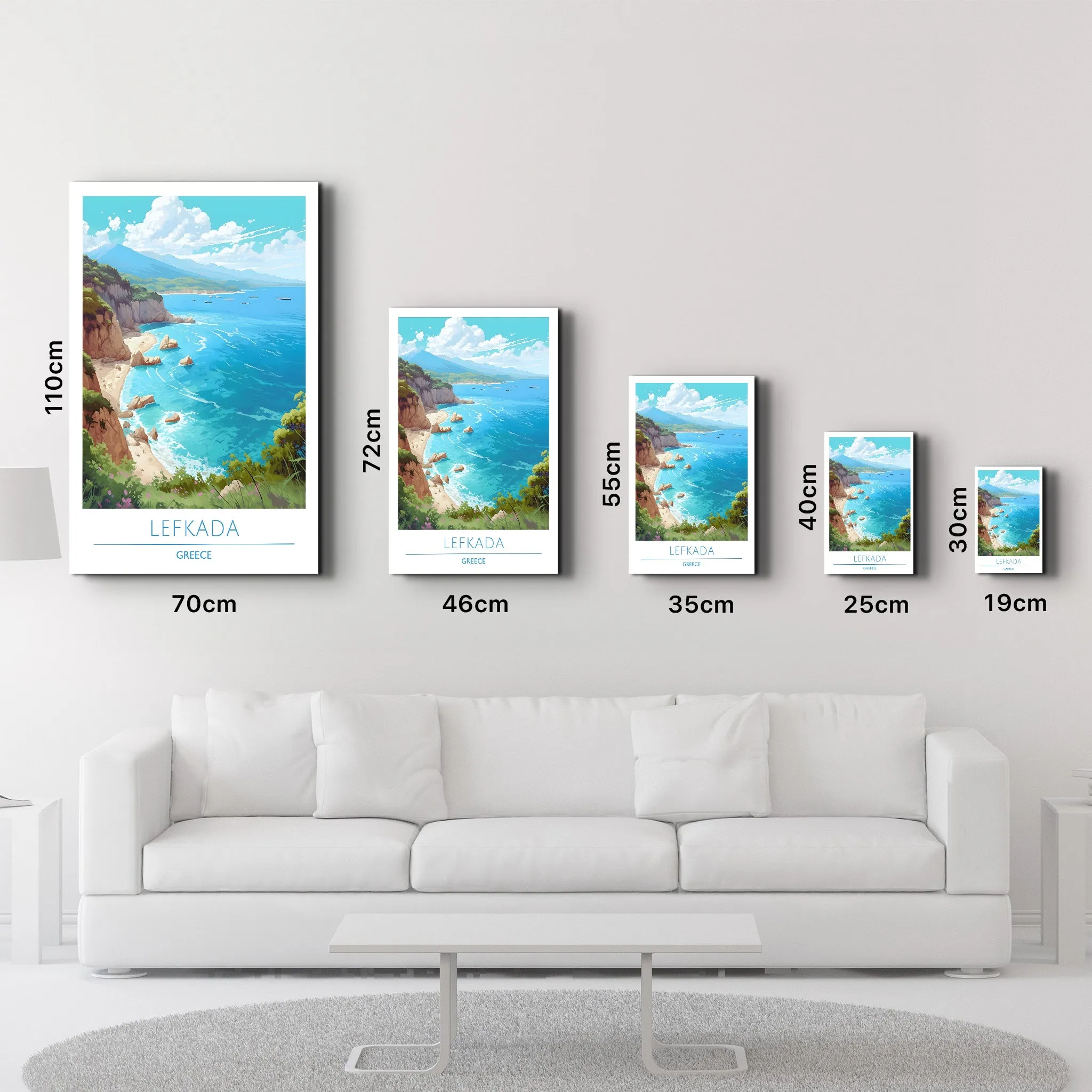 Lefkada Greece-Travel Posters | Glass Wall Art