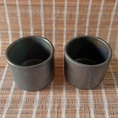 Longpi Black Pottery Tumblers Small - Set of 2