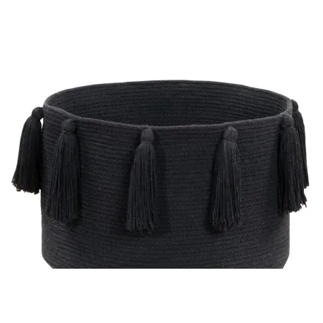 Lorena Canals Tassels Black Basket