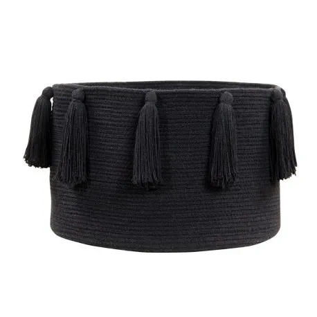 Lorena Canals Tassels Black Basket