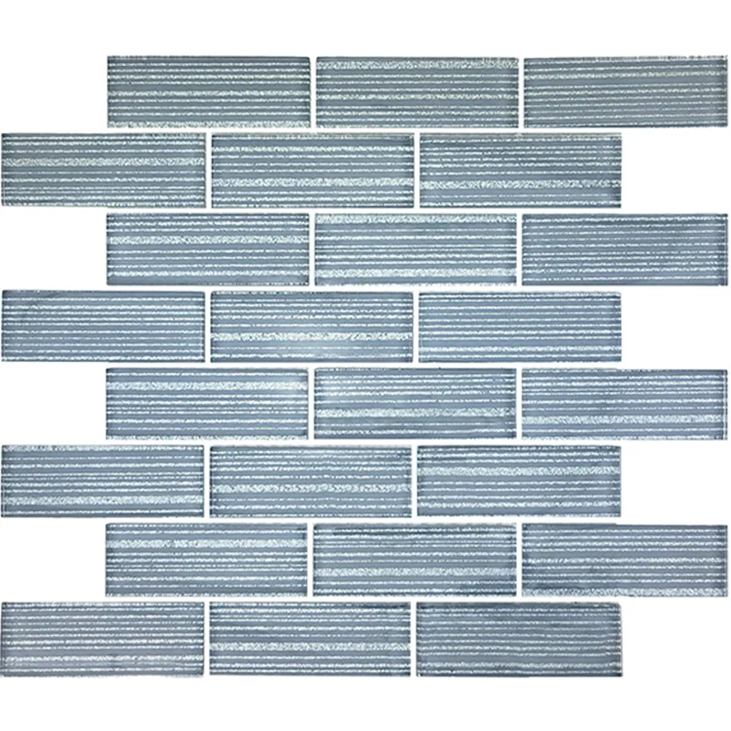 Metallic Grey, 1.5" x 4" - Glass Tile