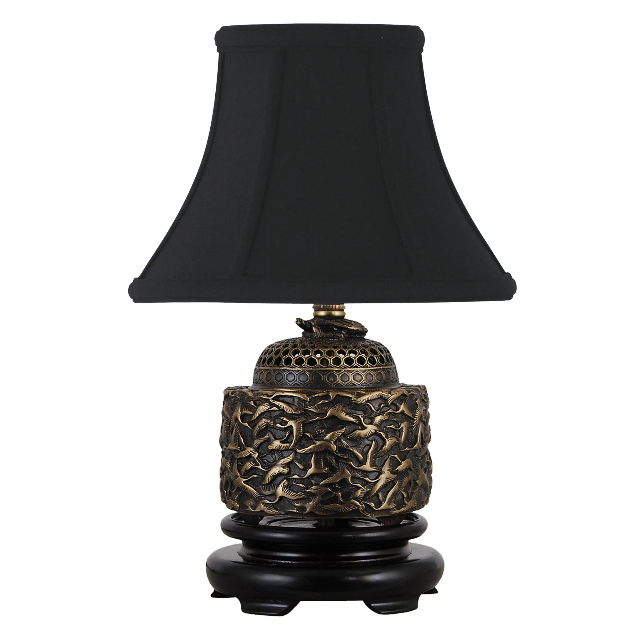 Mini Bronze Birds Table Lamp