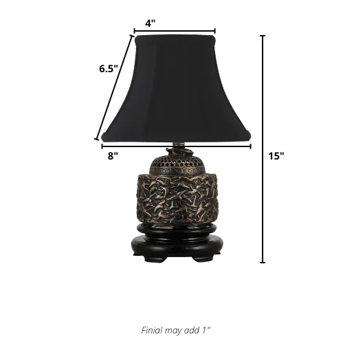 Mini Bronze Birds Table Lamp