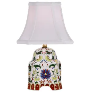 Mini Porcelain Temple Accent Table Lamp