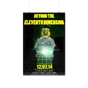 MOC  Compatible  Beyond The Eleventh Dimension  Movie Wall Art POSTER ONLY