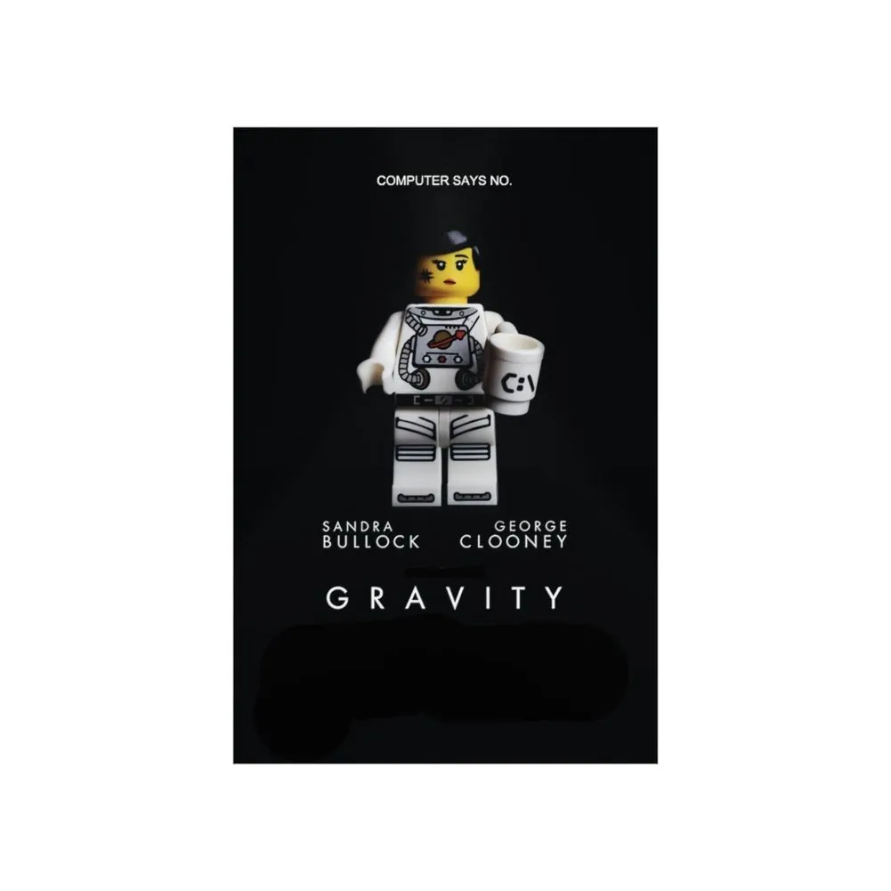 MOC  Compatible  Gravity  Movie Wall Art POSTER ONLY