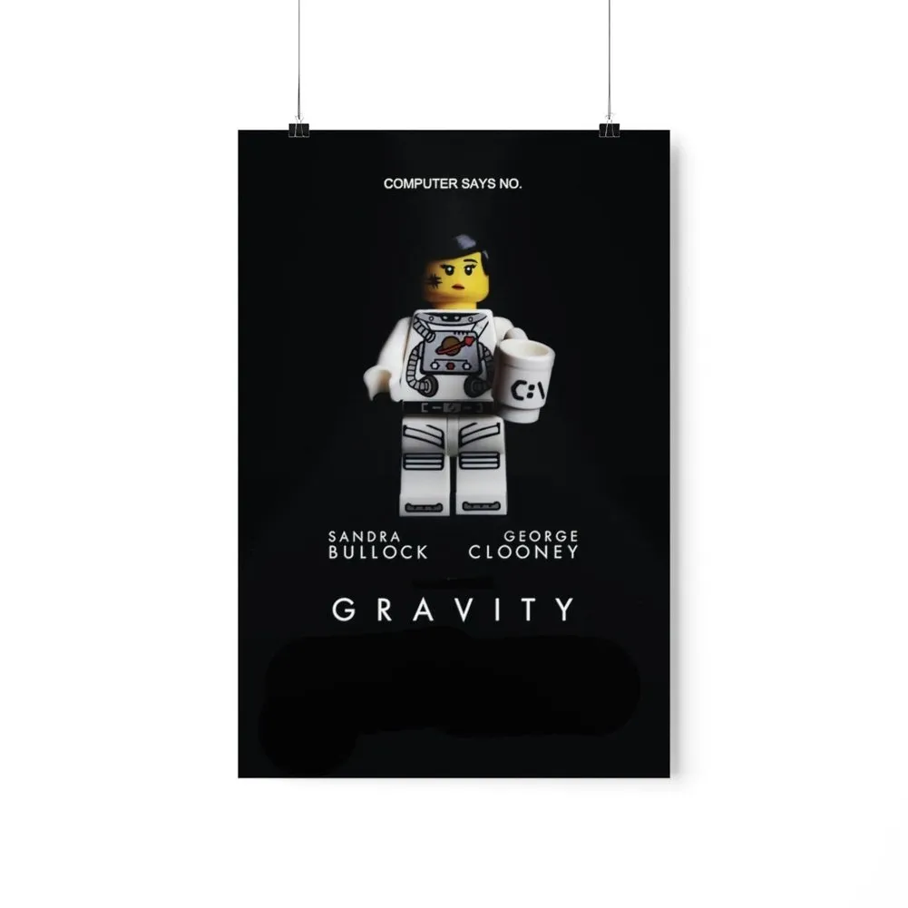 MOC  Compatible  Gravity  Movie Wall Art POSTER ONLY