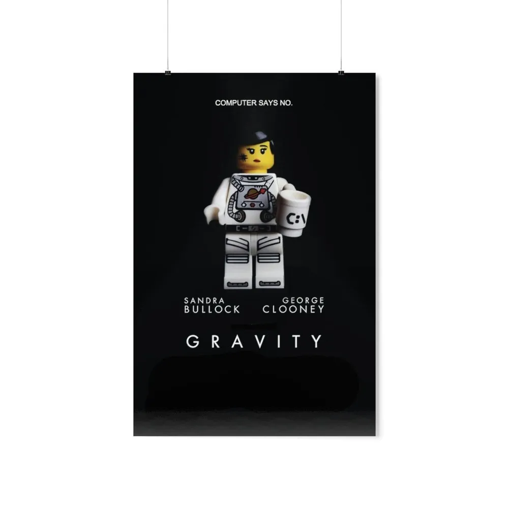 MOC  Compatible  Gravity  Movie Wall Art POSTER ONLY