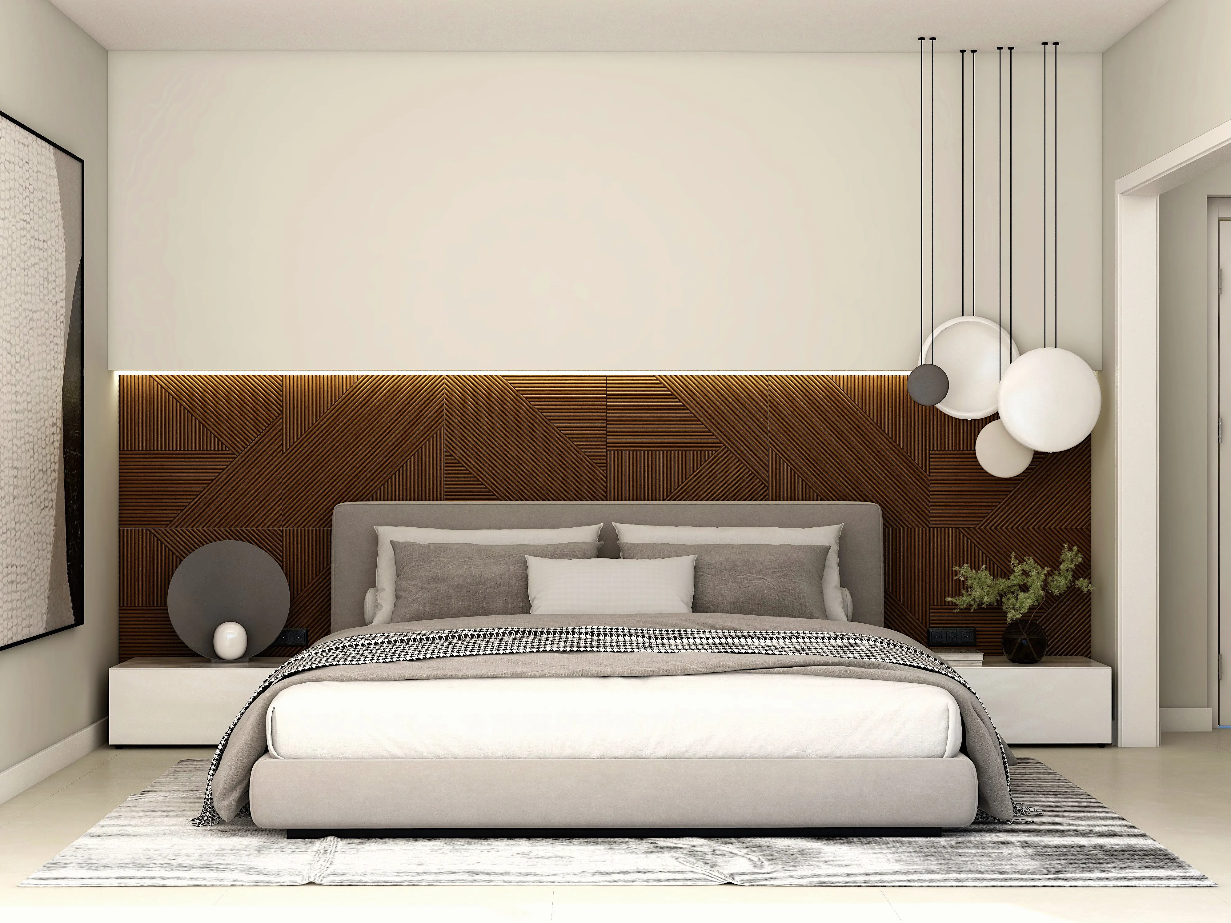 Modern Minimalistic Wooden Wall Panels