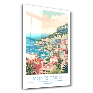 Monte Carlo Monaco-Travel Posters | Glass Wall Art