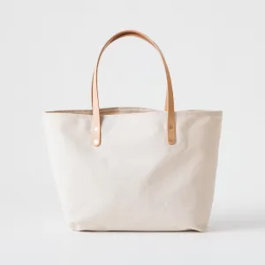 Natural Canvas East West Tote